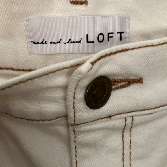 Loft The Wide Leg White Jean - Picture 5 of 7